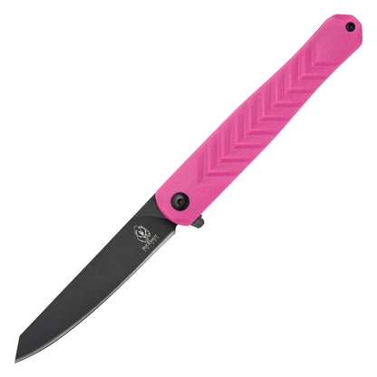 Buckshot Knives - 8.5" D2 Slim Pink | Ball Bearing Pocket Knife