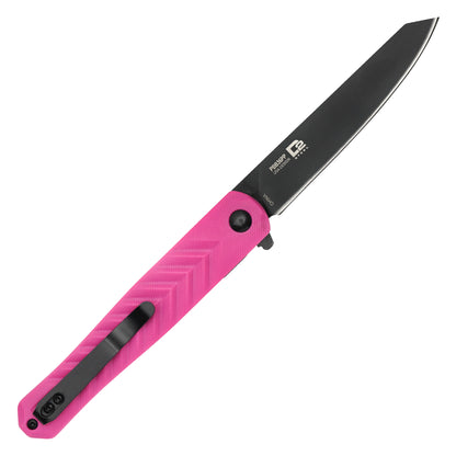 Buckshot Knives - 8.5" D2 Slim Pink | Ball Bearing Pocket Knife
