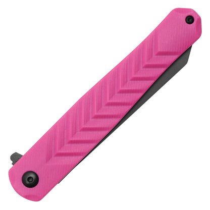 Buckshot Knives - 8.5" D2 Slim Pink | Ball Bearing Pocket Knife