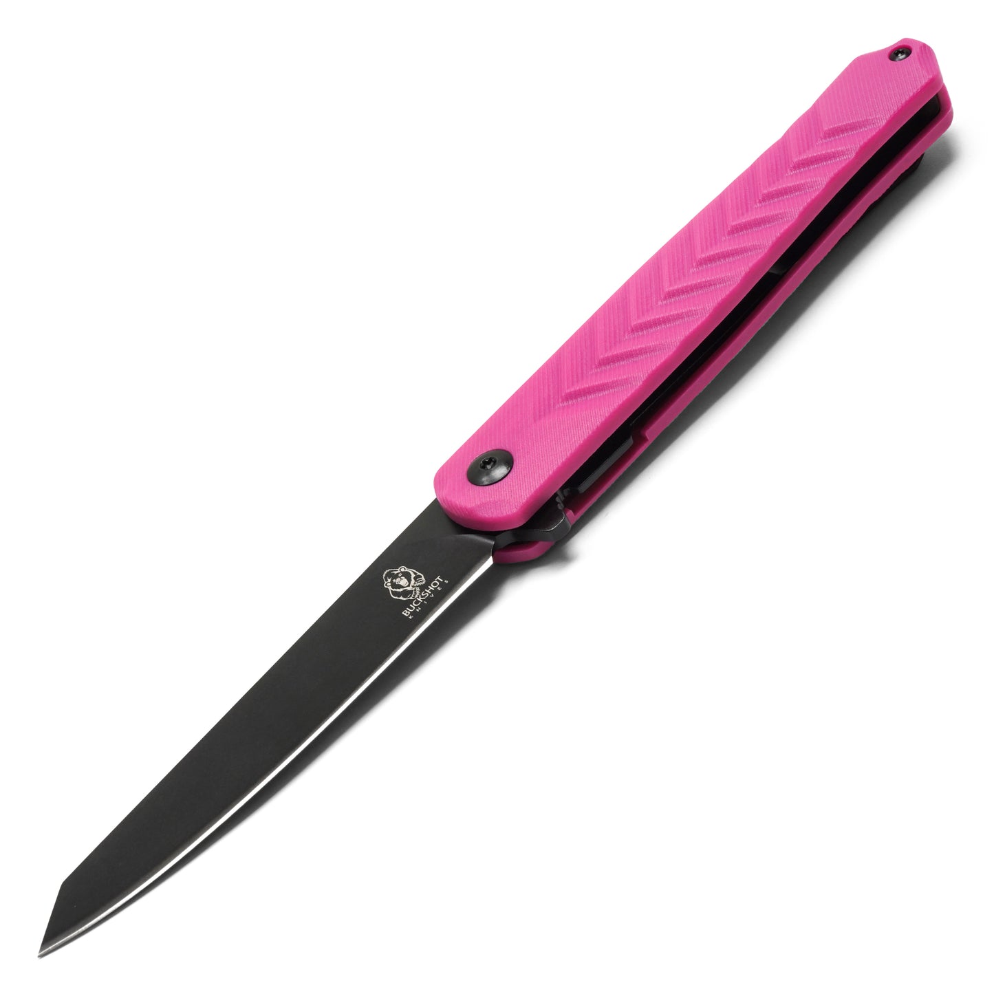 Buckshot Knives - 8.5" D2 Slim Pink | Ball Bearing Pocket Knife