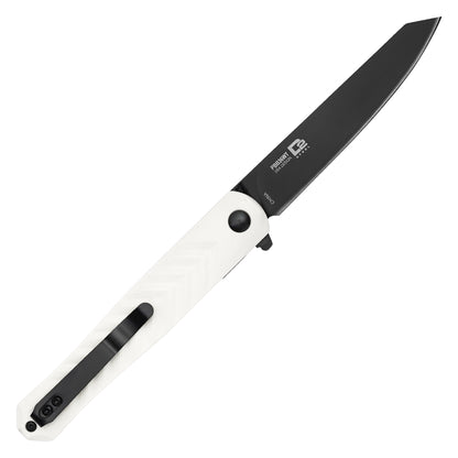 Buckshot Knives - 8.5" D2 Slim White | Ball Bearing Pocket Knife