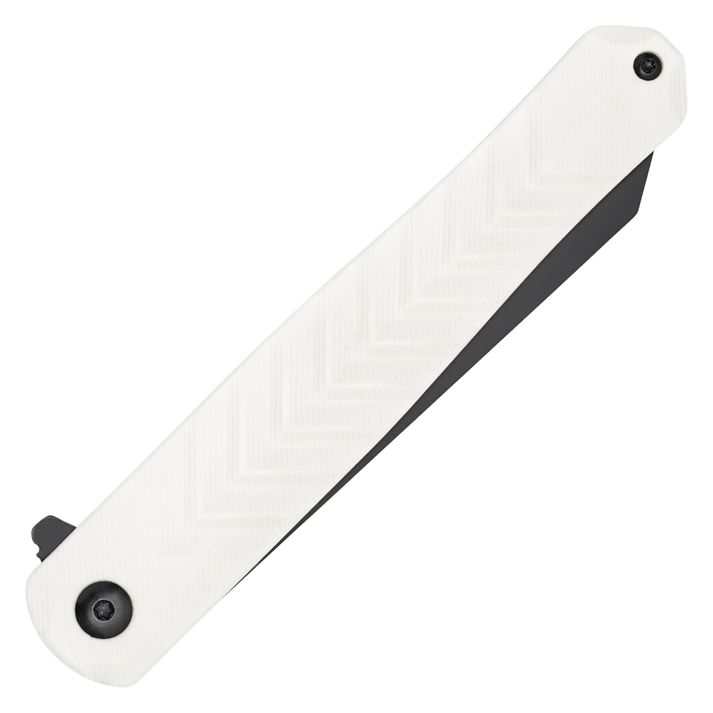 Buckshot Knives - 8.5" D2 Slim White | Ball Bearing Pocket Knife