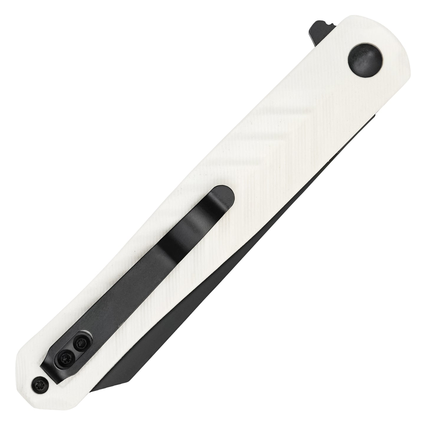 Buckshot Knives - 8.5" D2 Slim White | Ball Bearing Pocket Knife