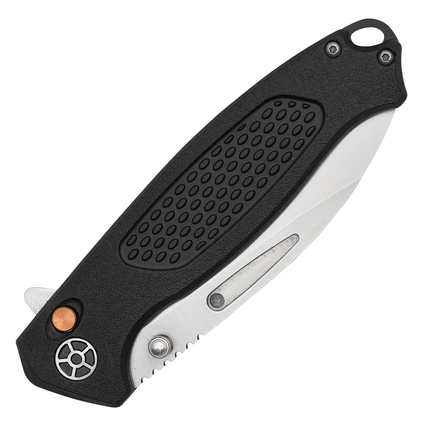 Buckshot Knives - 8.25" D2 Black Textured | Ball Bearing Pocket Knife