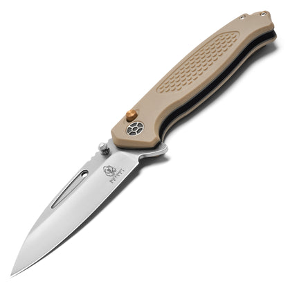 Buckshot Knives - 8.25" D2 Desert Textured | Ball Bearing Pocket Knife