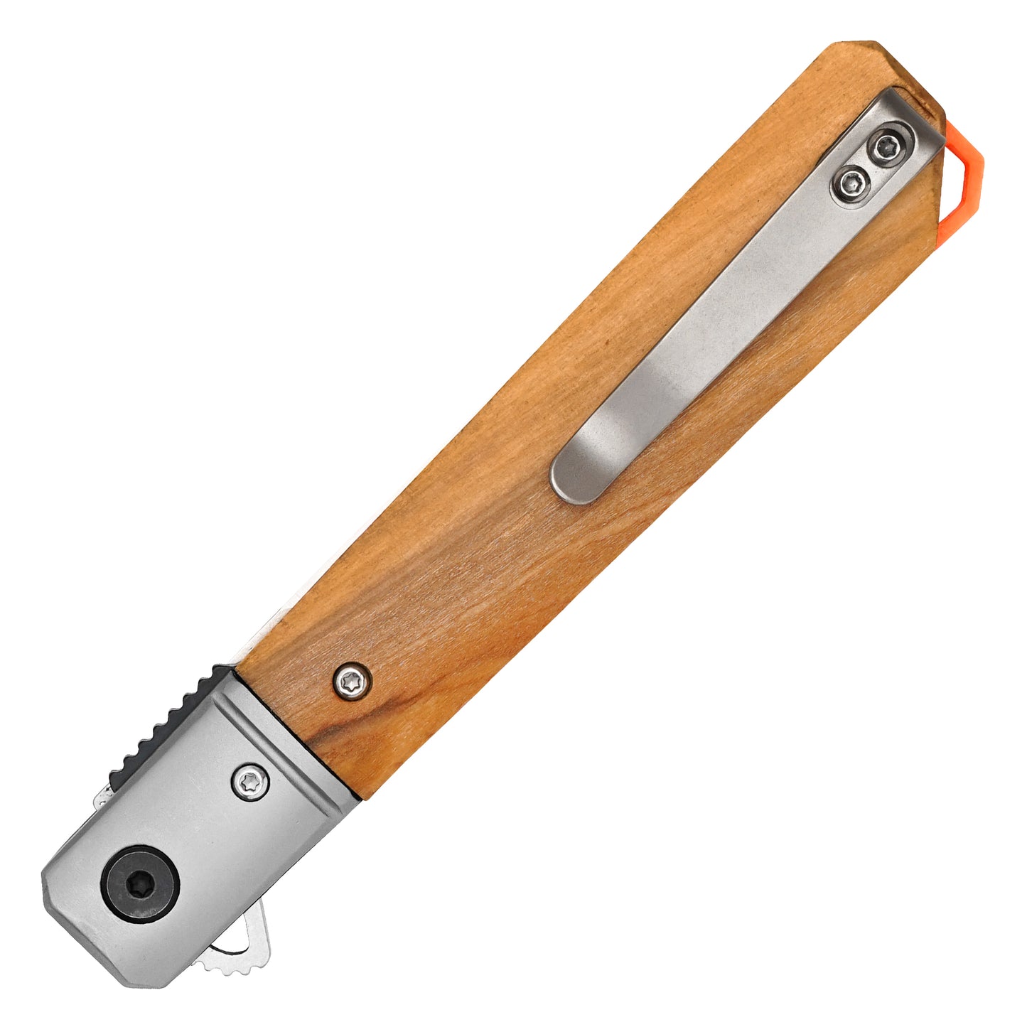 Buckshot Knives - 8.5" D2 Natural Wood | Ball Bearing Pocket Knife