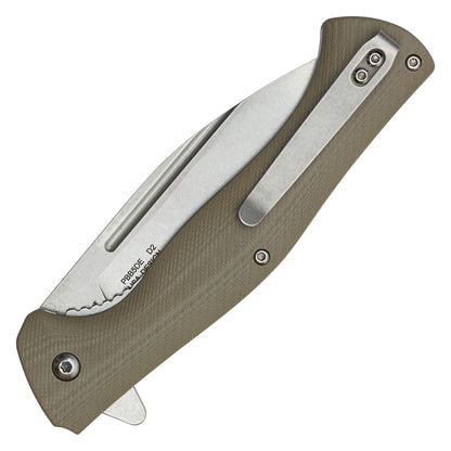 Buckshot Knives - 8.75" Desert D2 Kukri Style | Ball Bearing Pocket Knife