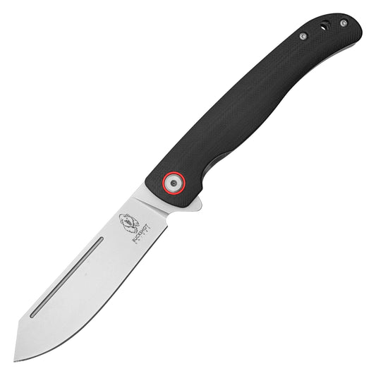 Buckshot Knives - 8.25" Black Textured D2 Steel | Ball Bearing Pocket Knife
