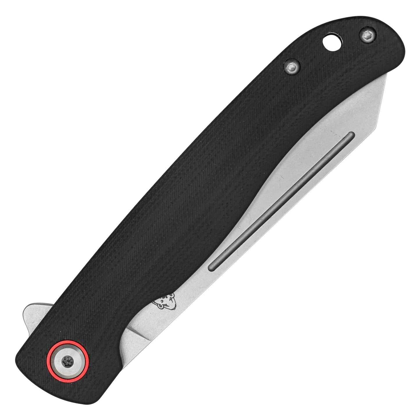 Buckshot Knives - 8.25" Black Textured D2 Steel | Ball Bearing Pocket Knife