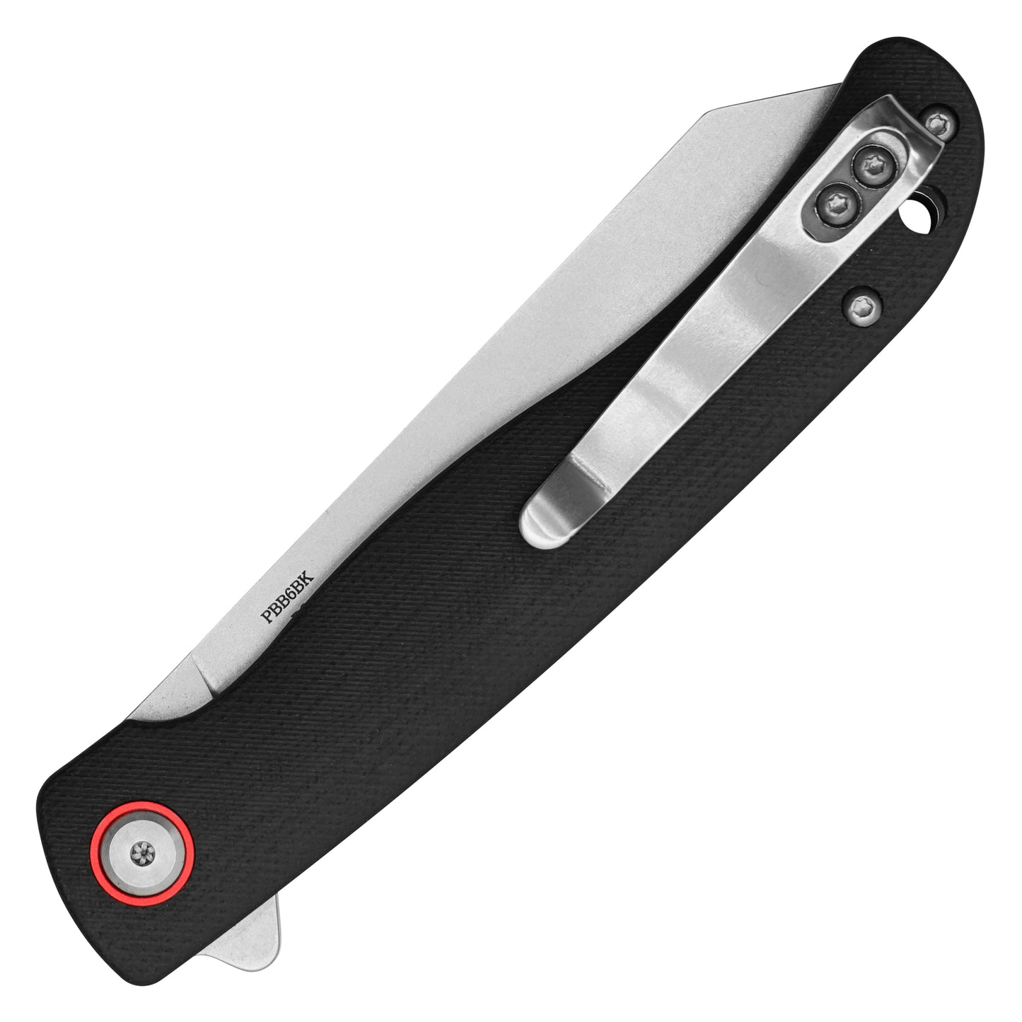 Buckshot Knives - 8.25" Black Textured D2 Steel | Ball Bearing Pocket Knife