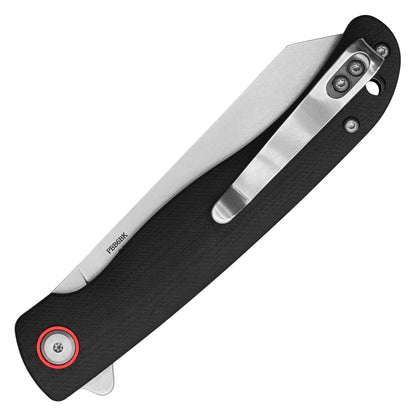 Buckshot Knives - 8.25" Black Textured D2 Steel | Ball Bearing Pocket Knife