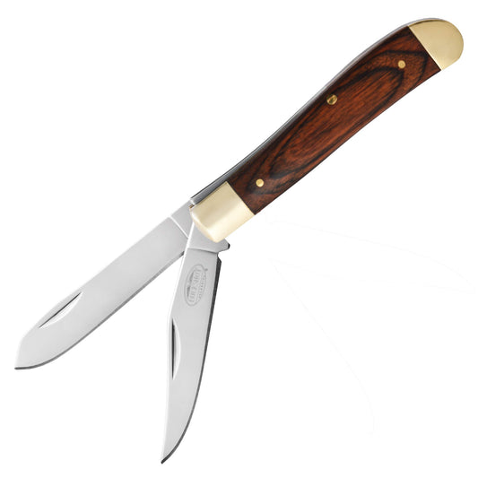 Buckshot 7.5" 2-Blade Wood Trapper Pocket Knife