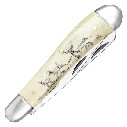 Buckshot Classic  - 7" 2-Blade Wild Deer Trapper Knife