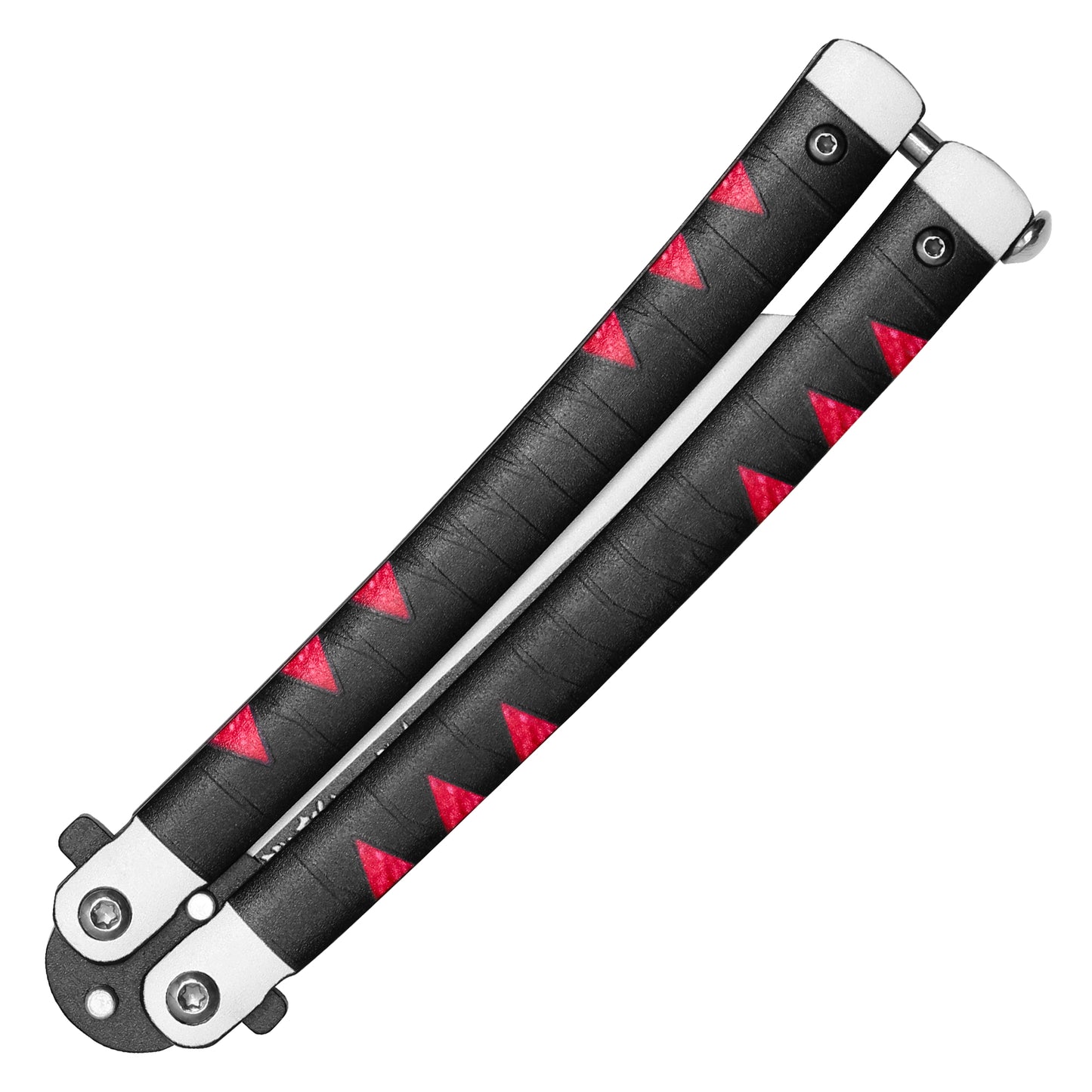 Demon Slayer - 8.75" Tanjiro Kamado's Nichirin Katana | Balisong Butterfly Trainer Knife
