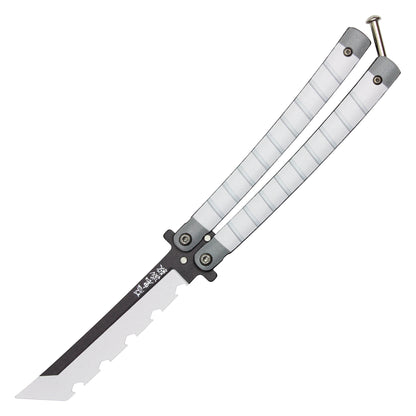 Demon Slayer - 8.75" Inosuke Hashibira's Nichirin Katana | Balisong Butterfly Trainer Knife