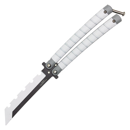 Demon Slayer - 8.75" Inosuke Hashibira's Nichirin Katana | Balisong Butterfly Trainer Knife