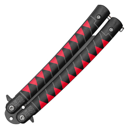 Bleach - 8.5" Ichigo Kurosaki's Tensa Zangetsu | Balisong Butterfly Trainer Knife