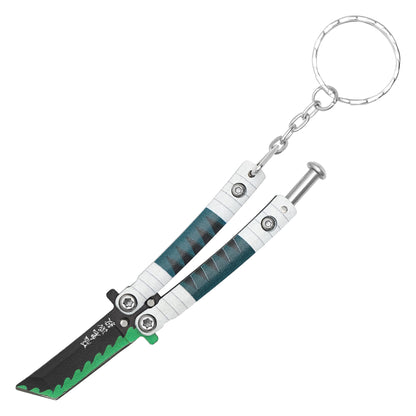 Demon Slayer - Sanemi | Collectible Butterfly Knife Keychain