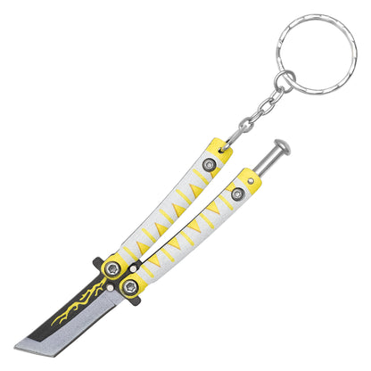 Demon Slayer - Zenitsu | Collectible Butterfly Knife Keychain
