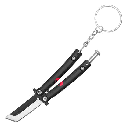 Naruto - Black Kusanagi  | Collectible Butterfly Knife Keychain
