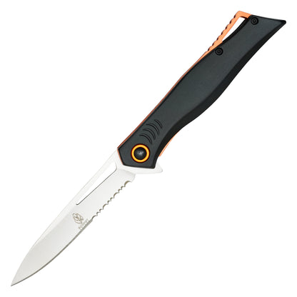 Buckshot - 8" Black Gills | Spring Assisted Pocket Knife