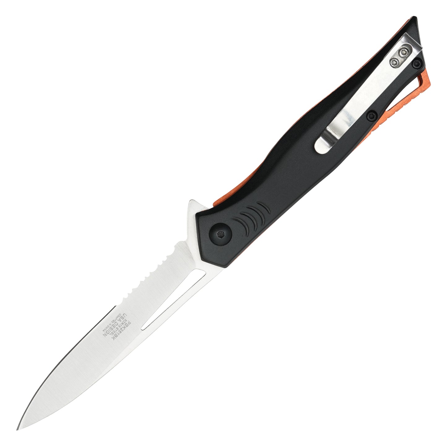 Buckshot - 8" Black Gills | Spring Assisted Pocket Knife