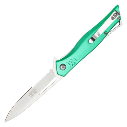 Buckshot - 8" Green Gills | Spring Assisted Pocket Knife