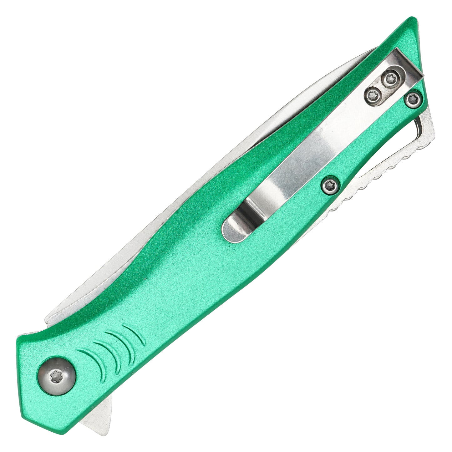 Buckshot - 8" Green Gills | Spring Assisted Pocket Knife