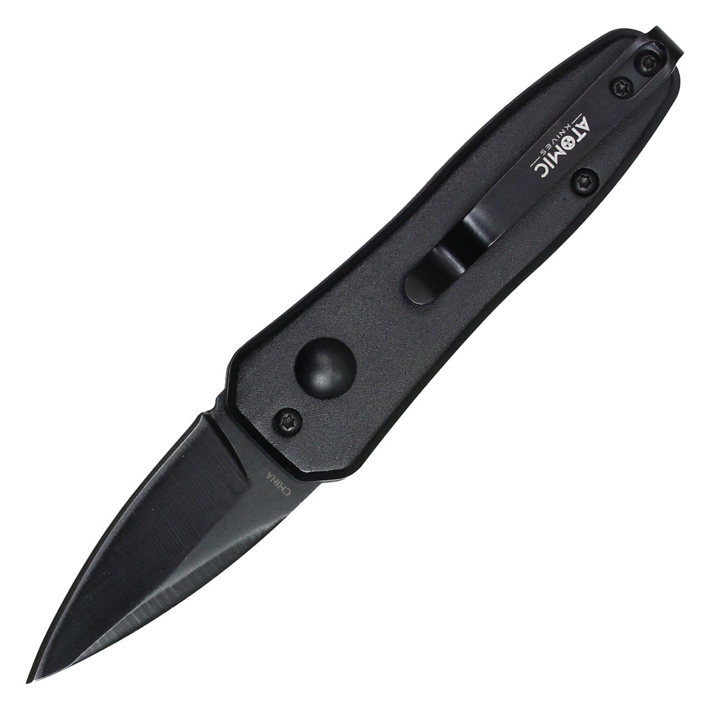 Atomic Knives - 5.25" Micro Black | Push Button Pocket Knife