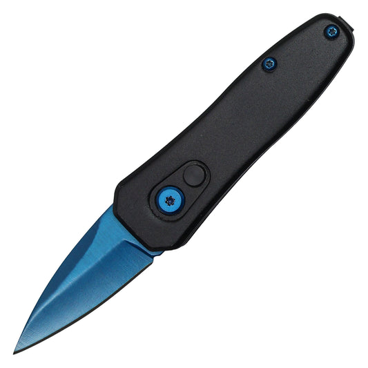 Atomic Knives - 5.25" Micro Blue | Push Button Pocket Knife