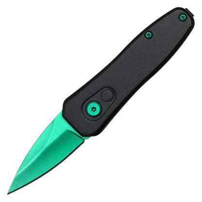 Atomic Knives - 5.25" Micro Green | Push Button Pocket Knife