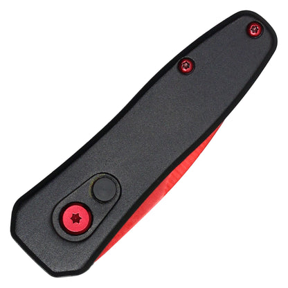 Atomic Knives - 5.25" Micro Red | Push Button Pocket Knife