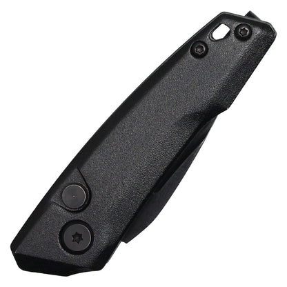 Atomic Knives - 5" Micro Black Drop Point | Push Button Pocket Knife