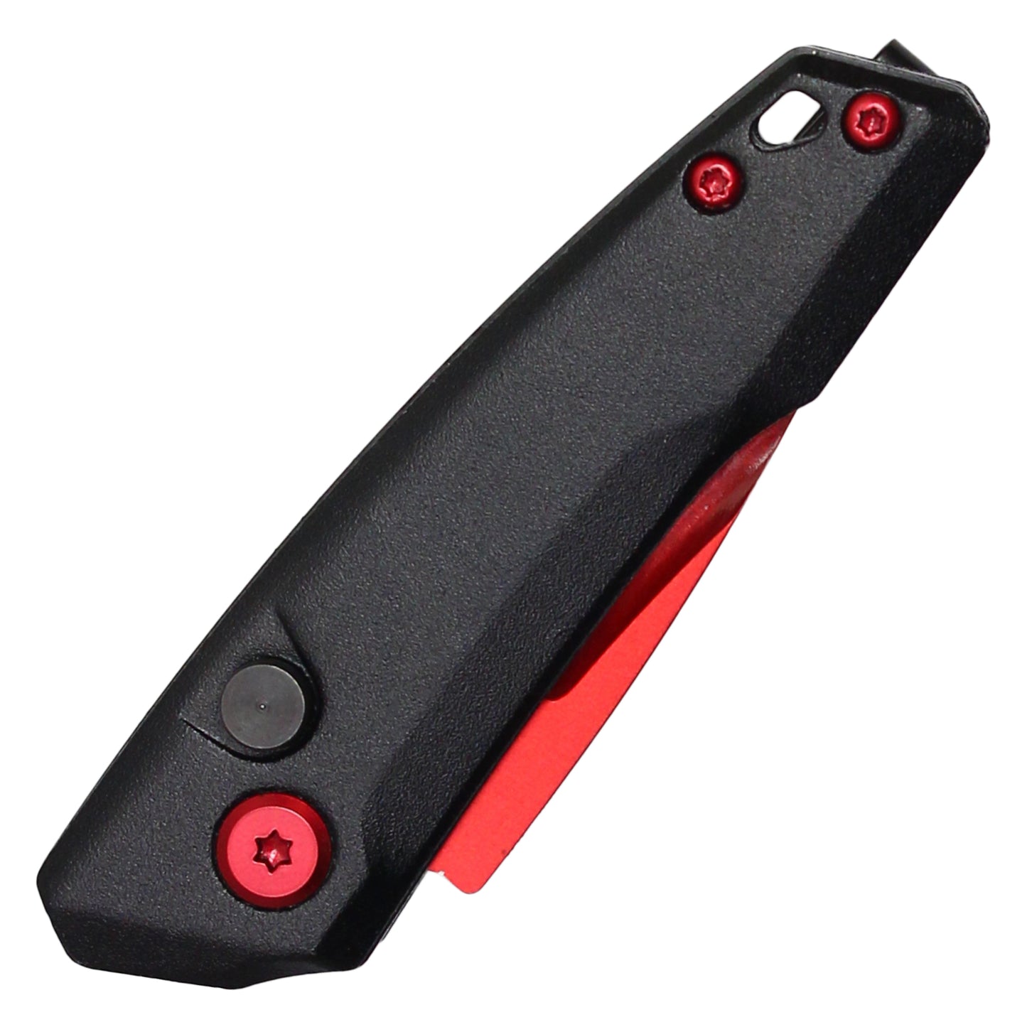 Atomic Knives - 5" Micro Red Drop Point | Push Button Pocket Knife