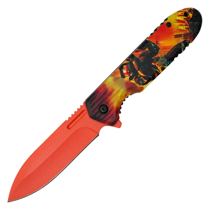 Halo - 8" Orange Master Chief | Spring Assisted Pocket Knife