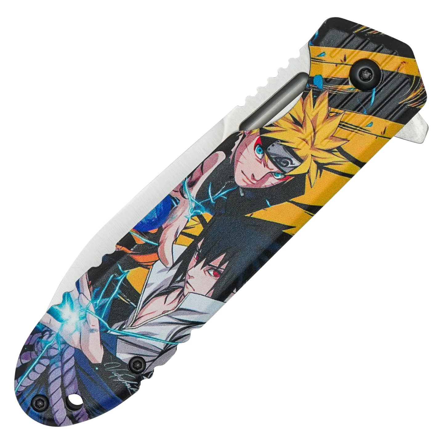 Naruto - 8" Naruto & Sasuke | Spring Assisted Pocket Knife