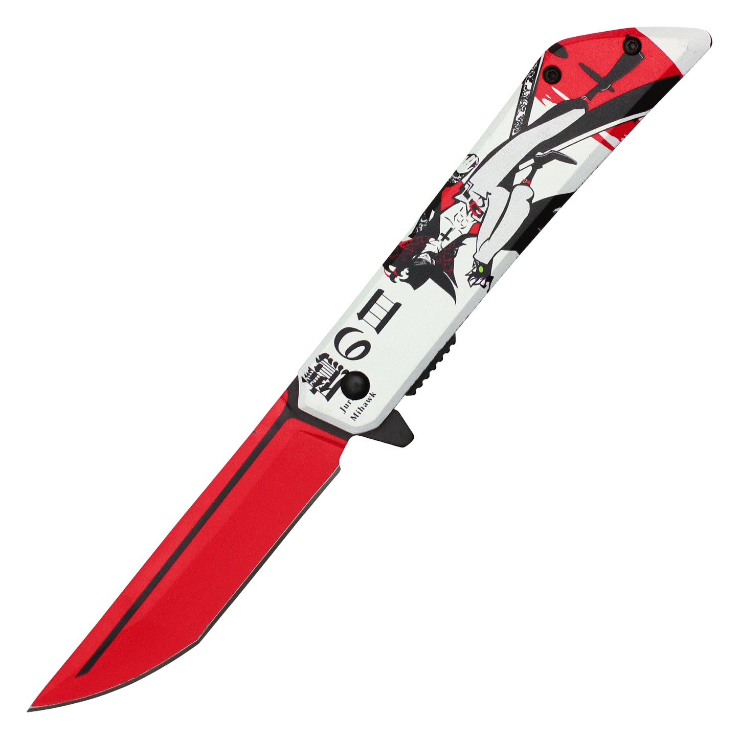 One Piece - 8" Dracule Mihawk | Spring Assisted Pocket Knife
