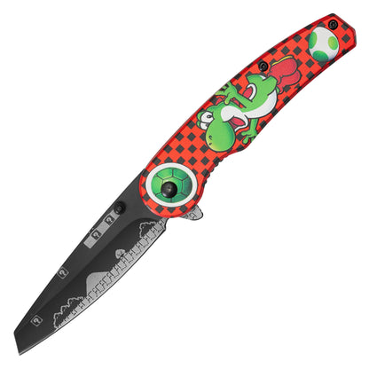 Super Mario Bros - 8" Yoshi Egg | Spring Assisted Pocket Knife