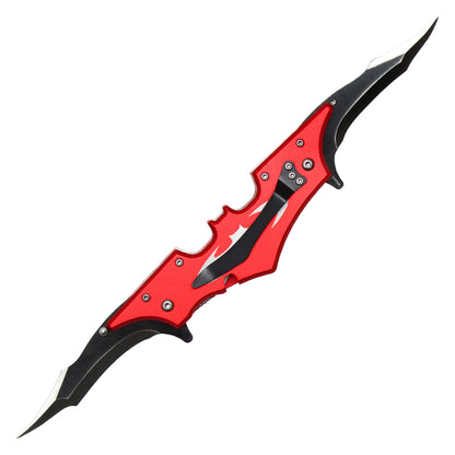 11" Red Dual Blade Batarang Knife