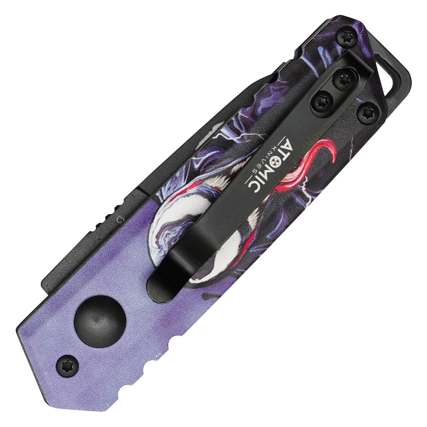 Atomic Knives - 5" Micro Venom Print | Push Button Pocket Knife