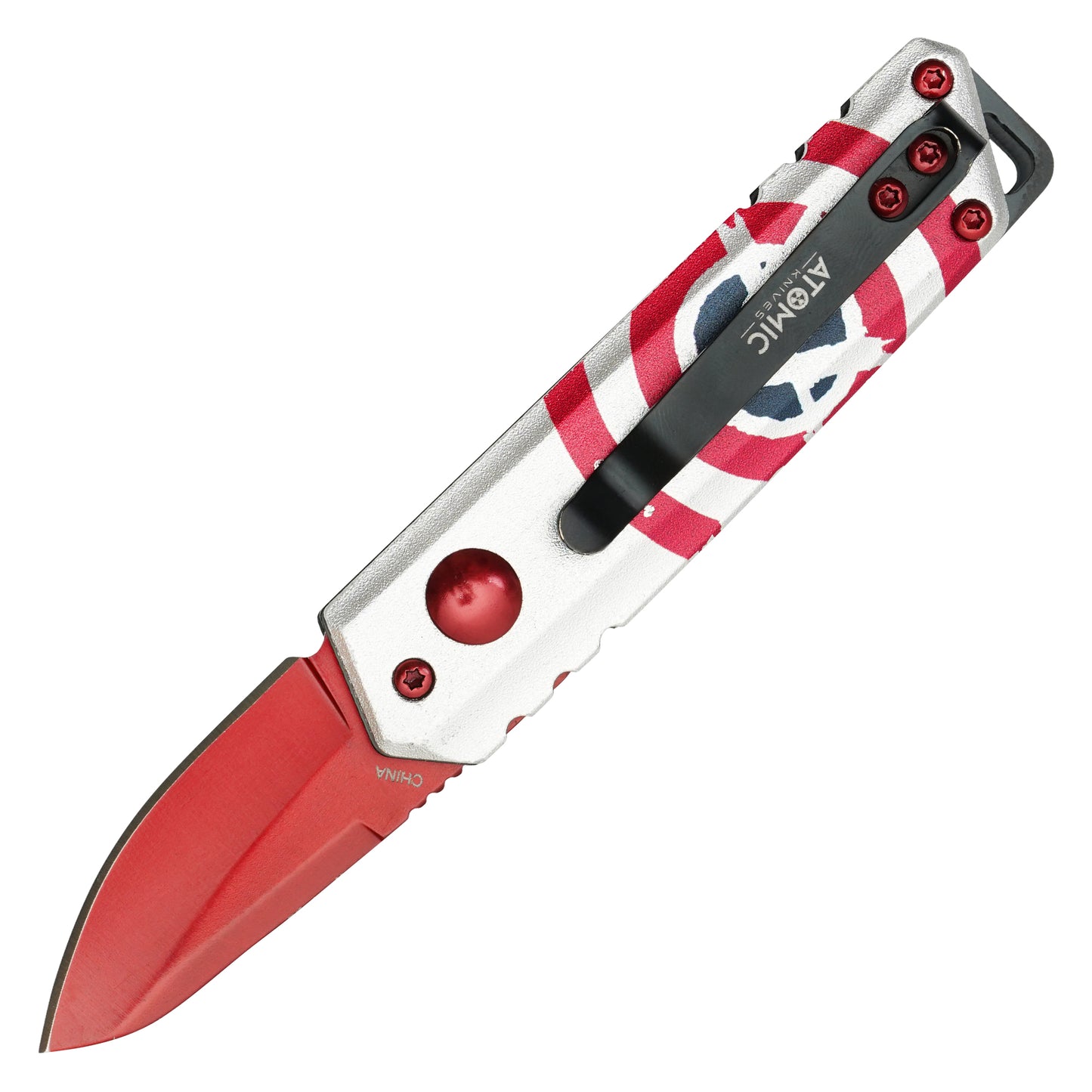 Atomic Knives - 5" Captain Anarchy | Push Button Pocket Knife