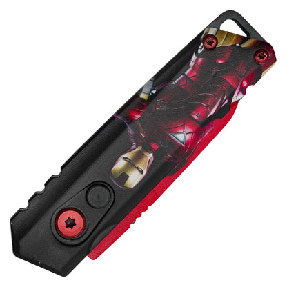 Atomic Knives - 5" Iron Man | Push Button Pocket Knife