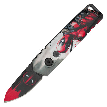 Atomic Knives - 5" Deadpool | Push Button Pocket Knife