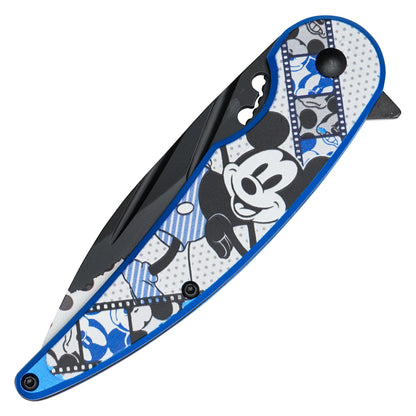 Mickey Mouse - 7.75" Blue Mickey | Spring Assisted Pocket Knif