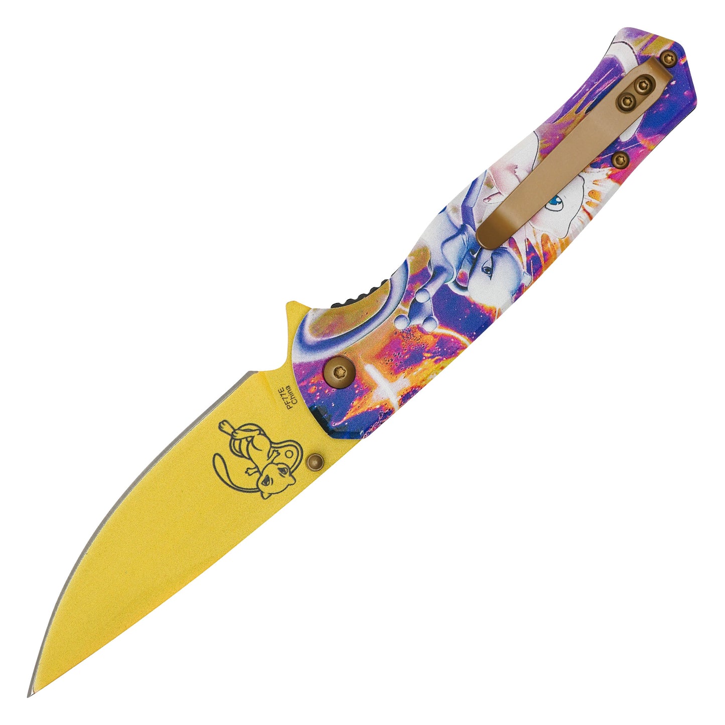 Pokémon - 8" Mewto & Mew | Spring Assisted Pocket Knife