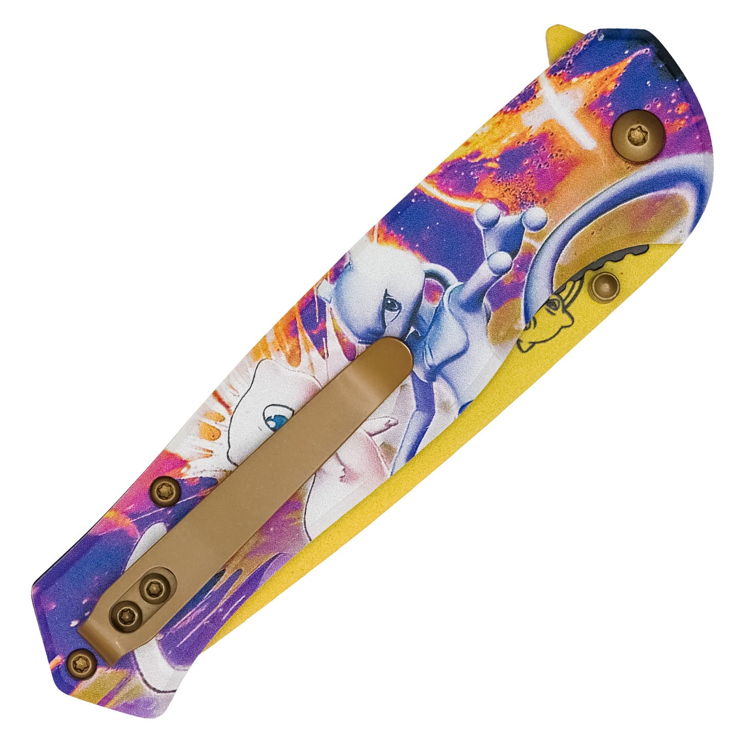 Pokémon - 8" Mewto & Mew | Spring Assisted Pocket Knife