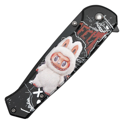 Labubu – 8" Angel in Clouds | Spring Assisted Pocket Knife