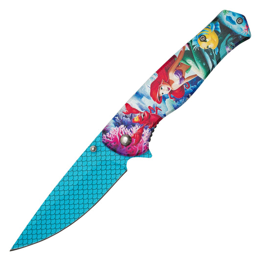 The Little Mermaid – 8" Ariel | Spring Assisted Pocket Knife