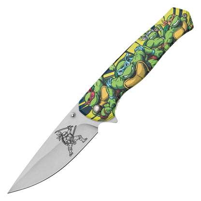 Teenage Mutant Ninja Turtles – 8" Ninja Turtles | Spring Assisted Pocket Knife