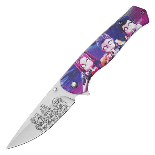 K‑Pop Demon Hunters – 8" Huntrix Ramen | Spring Assisted Pocket Knife